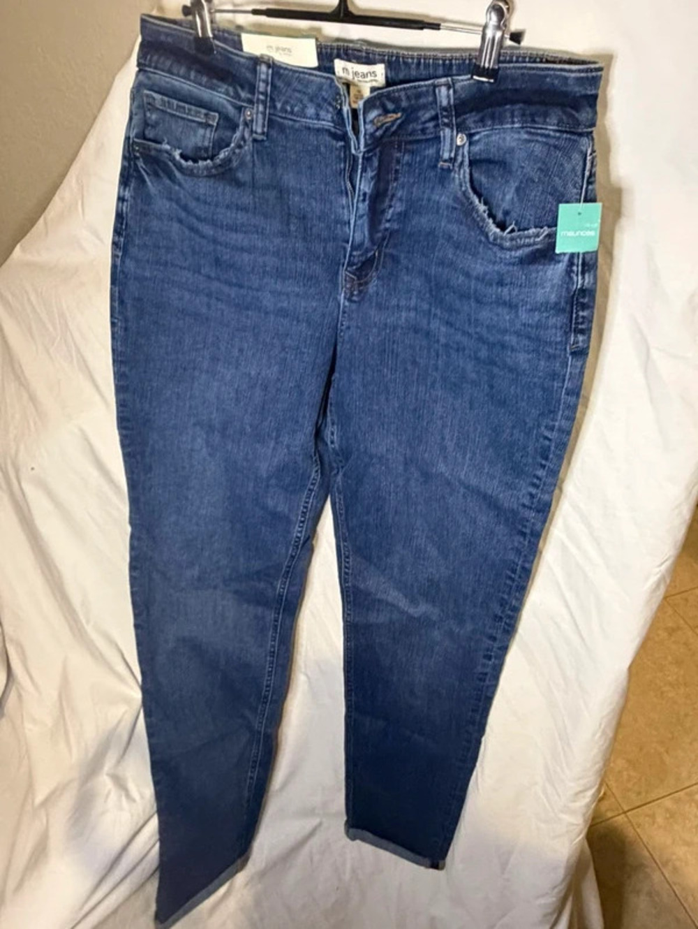 Maurices M Jeans Blue Mid Rise Skinny Jeans - Size 12 Extra Long (36" Inseam)